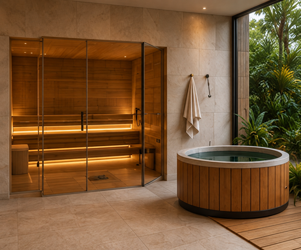 Sauna finlandesa, tradição nórdica e o que a ciência vem descobrindo sobre saúde e bem-estar. Conheça o löyly e os projetos Blackwood com HUUM.