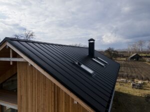 Telhado standing seam — double lock — cobertura metálica Blackwood